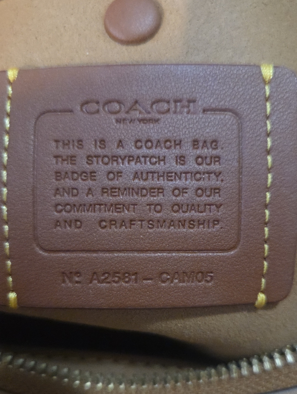 Coach Empire 28 Honey Brown Leather Satchel - Picture 9 of 9